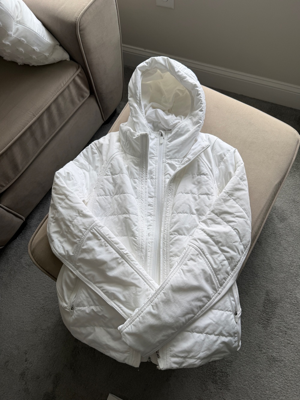 NWOT lululemon Another Mile Jacket Size 12 in White